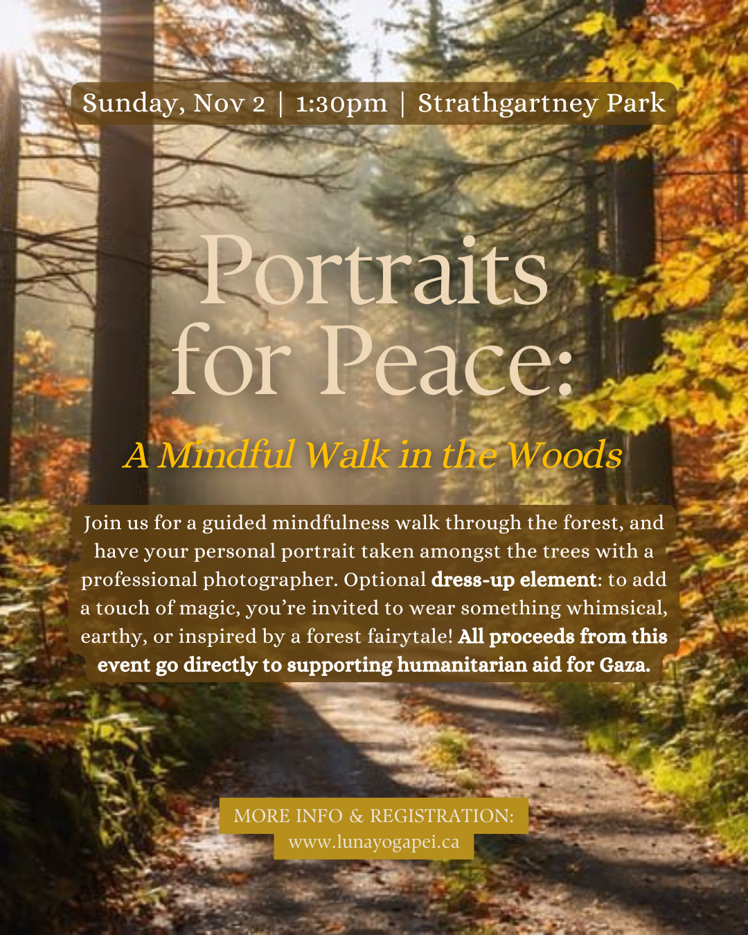 Portraits for Peace: A Mindful Walk in the Woods